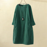 Velanora - Long Corduroy Women Top