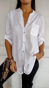 Hellen - Sparkle Womens Blouse With Sequin Pocket