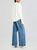 Damira - Draped Crepe Button Shirt