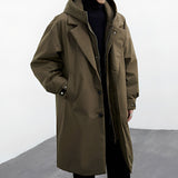 Jorven – Men’s Long Hooded Trench Coat