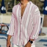 Mens Relaxed Striped Shirt