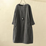 Velanora - Long Corduroy Women Top