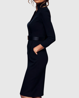 Clarivelle - Elegant Midi Dress