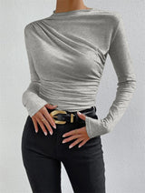 Elowara - Ruched Long Sleeve Top