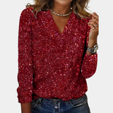 Mariella - Womens Glitter Top