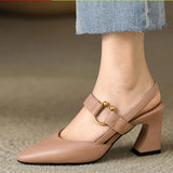 Clairenne – Slingback Mary Jane Block Heel