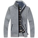 Men's knitted waistcoat – zip fastening at the front