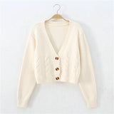 Elenora – Women’s Short Cable Knit Cardigan