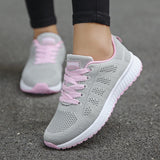 Elirah - Lace Up Casual Walking Sneakers for Women