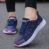 Elirah - Lace Up Casual Walking Sneakers for Women