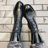 Velynn – Women Lace Up Leather Ankle Boots