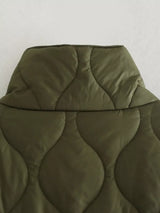 Kelira – Women’s Army Green Zip Quilted Jacket