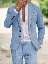 Men’s Work Occasion Suit – Blazer & Straight-Leg Trousers