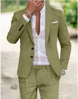 Men’s Work Occasion Suit – Blazer & Straight-Leg Trousers