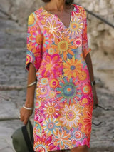 Petra – Colourful Floral Summer Dress