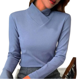 Lucienne – Women’s Blue Long Sleeve Casual Top