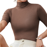 Elowena – Women Seamless Turtleneck Top