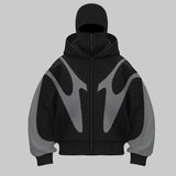 Draxen – Men’s Hoodie with Built-In Balaclava and Bold Streetwear Design