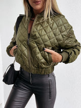 Elowira – Women Short Zip Quilted Jacket