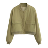 Ellie – Women’s Cropped Jacket With Pockets
