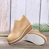 Avrielle – Womens Platform Ankle Boots With Zip