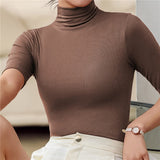 Elowena – Women Seamless Turtleneck Top