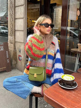 Maricel – Women’s Bold Multicolour Mohair Jumper
