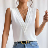 Minna - Elegant Sleeveless Womens Blouse