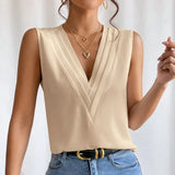 Minna - Elegant Sleeveless Womens Blouse