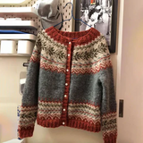 Rosaline – Women’s Vintage Knit Button Cardigan