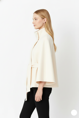 Elowen – Women’s Wool Coat with High Collar