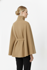 Elowen – Women’s Wool Coat with High Collar
