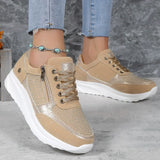 Evelis - Womens Lace Up Platform Sneakers