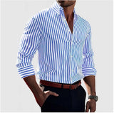 Montrévale - Classic Striped Formal Shirt For Men