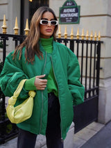 Calantha - Womens Oversized Bomber Jacket