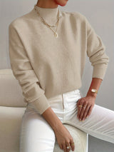 Faith – Comfortable Womens Mock Neck Sweater