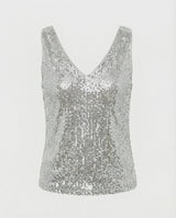 Aurienne - Sequin V Neck Top
