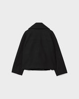 Mirella – Wool Blend Double-Breasted Short Coat for Women
