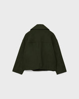 Mirella – Wool Blend Double-Breasted Short Coat for Women