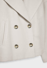 Valerienne – Women’s Cropped Double Breasted Jacket