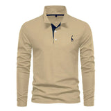 Evren - Mens Long Sleeve Polo Shirt