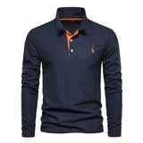 Evren - Mens Long Sleeve Polo Shirt