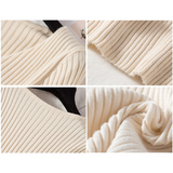 Ariel – Womens Slim Fit Ribbed V Neck Jumper
