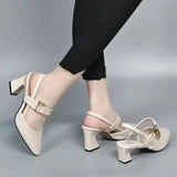 Clairenne – Slingback Mary Jane Block Heel