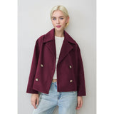 Valerienne – Women’s Cropped Double Breasted Jacket