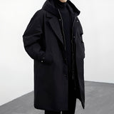 Jorven – Men’s Long Hooded Trench Coat