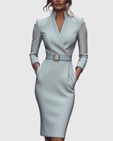 Clarivelle - Elegant Midi Dress