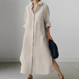 Oversized Casual Womens Shirt Dress