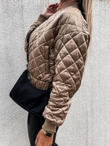Elowira – Women Short Zip Quilted Jacket