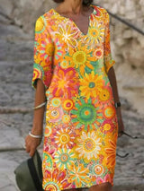 Petra – Colourful Floral Summer Dress